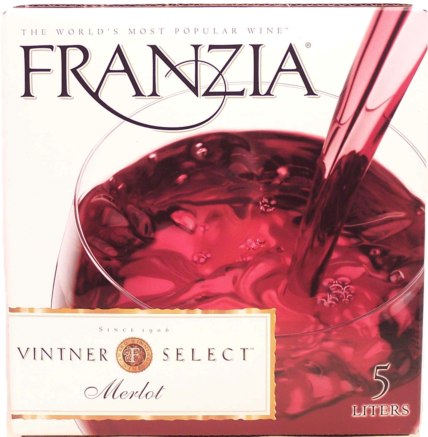 Franzia Vintner Select merlot wine of California, 12.5% alc. by vol. Full-Size Picture